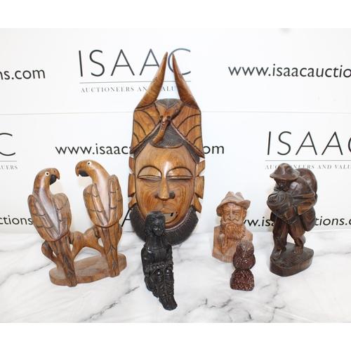 152 - Collection Of Wooden Carved Items & Others