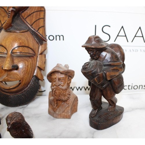 152 - Collection Of Wooden Carved Items & Others