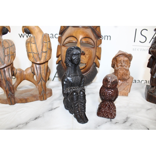 152 - Collection Of Wooden Carved Items & Others