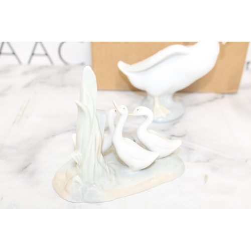 148 - Four Collectable In One Box Nao Animal Figurines Hand Made In Spain By Lladro Tallest-14cm Collectio... 