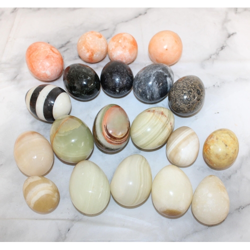 95 - Collection Of Collectable Stone Etc Eggs