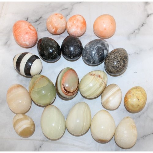 95 - Collection Of Collectable Stone Etc Eggs