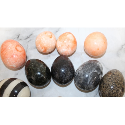 95 - Collection Of Collectable Stone Etc Eggs