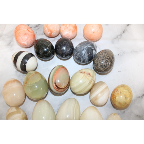 95 - Collection Of Collectable Stone Etc Eggs