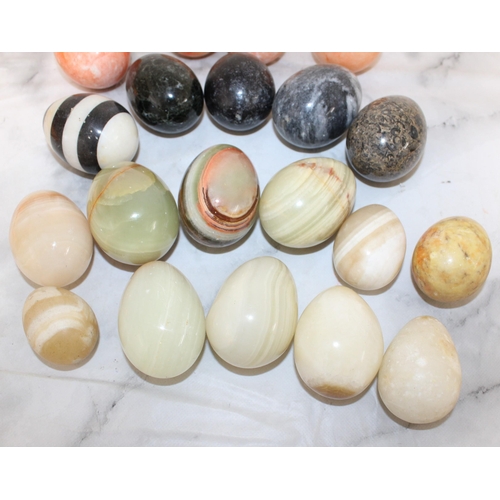 95 - Collection Of Collectable Stone Etc Eggs