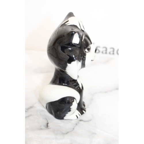 104 - Lorna Bailey Cats Milo Black And White Height-13.5cm Collection Only