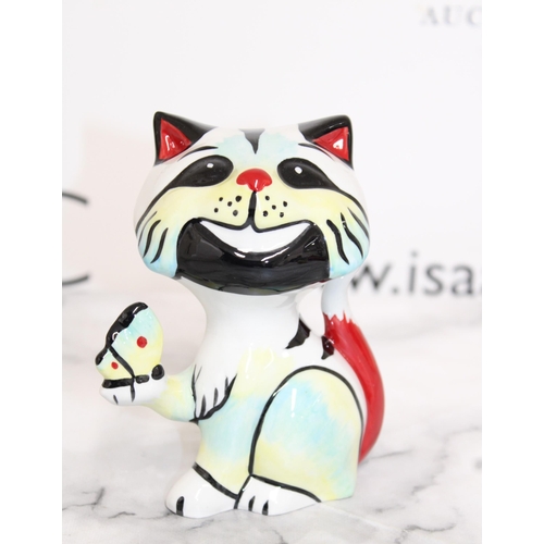 108 - Lorna Bailey Cats Butterfly Cat Height-13cm Collection Only