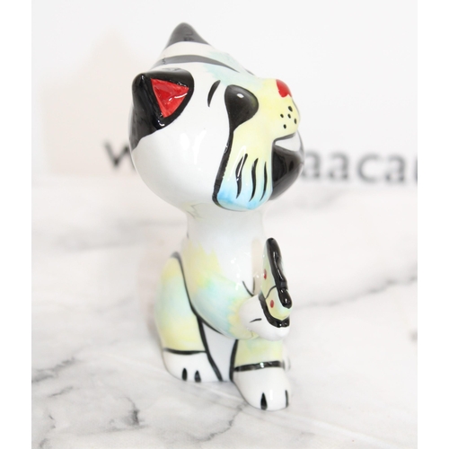 108 - Lorna Bailey Cats Butterfly Cat Height-13cm Collection Only