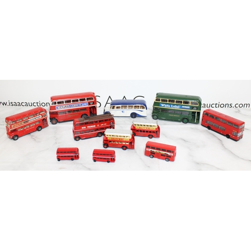 716 - Mixed Collectable Die Cast Buses - All Unboxed and Mixed Conditions