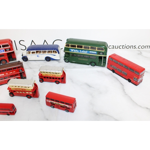 716 - Mixed Collectable Die Cast Buses - All Unboxed and Mixed Conditions