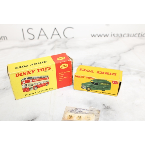 752 - Dinky Pair of Original Boxes & Transfers