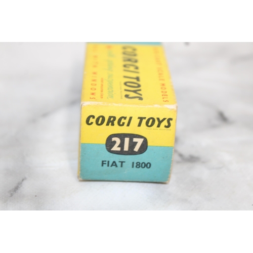 755 - Original Corgi 217 Fiat 1800 Empty Box