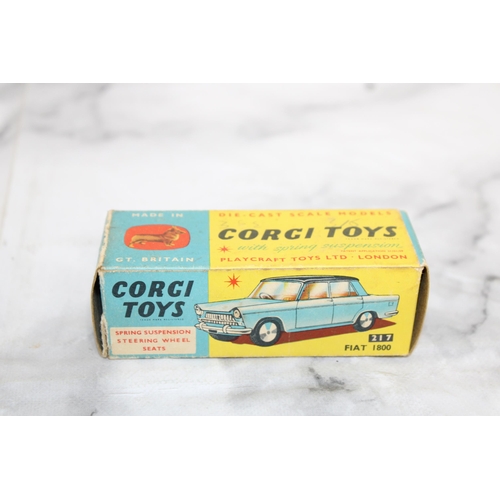 755 - Original Corgi 217 Fiat 1800 Empty Box