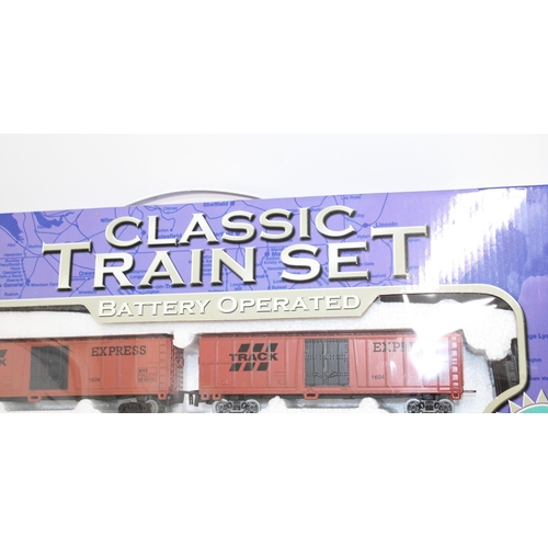 772 - Boxed Classic Train Set Battery Operated