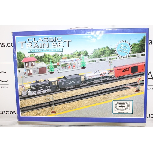 772 - Boxed Classic Train Set Battery Operated