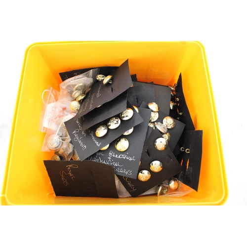 194 - Quantity Of Military Uniform Buttons/Tokens Etc