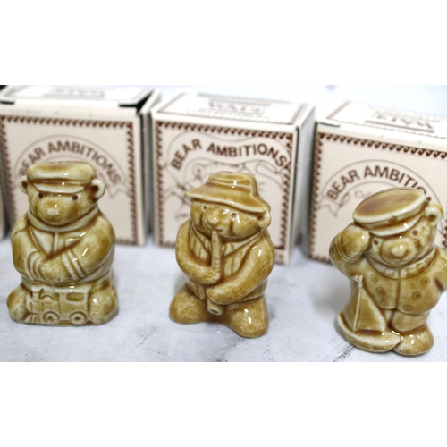 121 - WADE Ceramic Bear Collection in Boxes