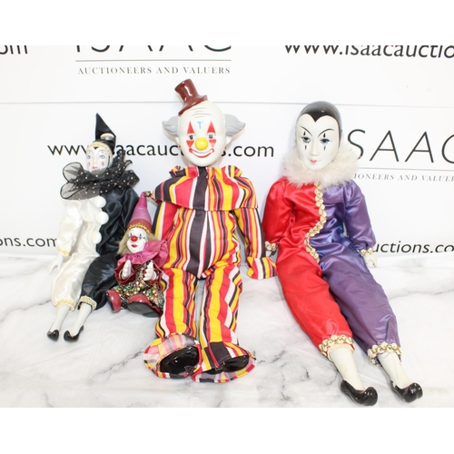 128 - Various Clown Related Figurines