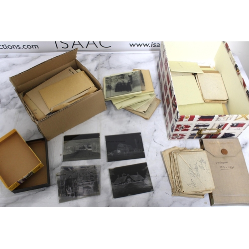 197 - Early 1900's Glass Photo Negatives - Civilian Pictures - Large Quantity