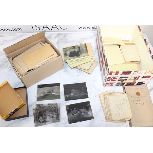 197 - Early 1900's Glass Photo Negatives - Civilian Pictures - Large Quantity