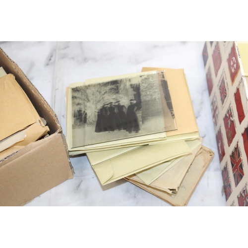 197 - Early 1900's Glass Photo Negatives - Civilian Pictures - Large Quantity