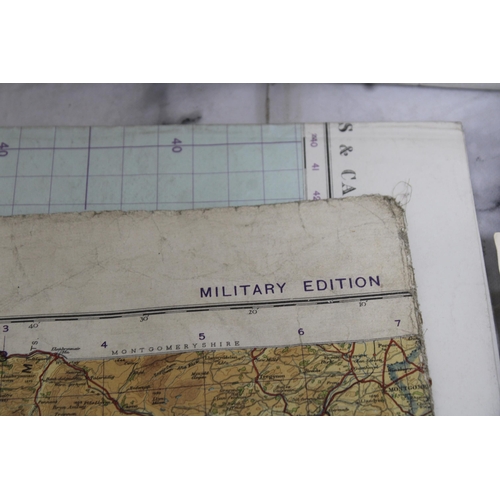 202 - Military Ordnance Survey Maps dated 1940, Military Books and Other Emphemra