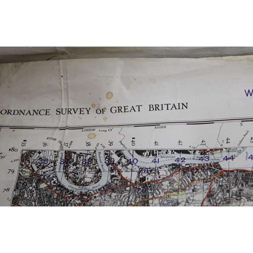 202 - Military Ordnance Survey Maps dated 1940, Military Books and Other Emphemra