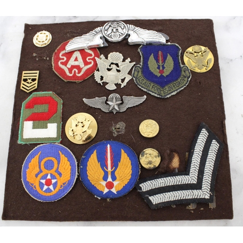 211 - Selection Of Military Uniform Badges Etc