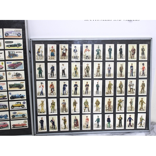 137 - Two Frames Containing Collectable Cigarette Cards & Brooke Bond Tea
Collection Only