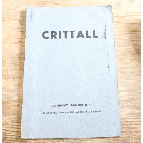 161 - Local Interest - Crittall Handbook and Fifty Years of Work and Play - Mr & Mrs F. H. Crittall