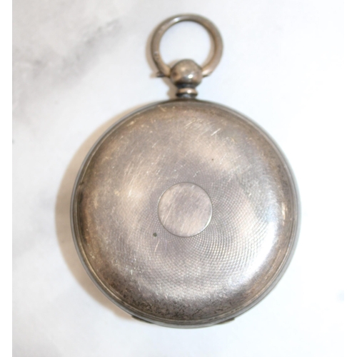 532 - Silver Hallmarked Pocket Watch - Glass Front Missing - Untested