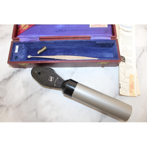 264 - Keeler Ophthalmoscope in Case with Accessories