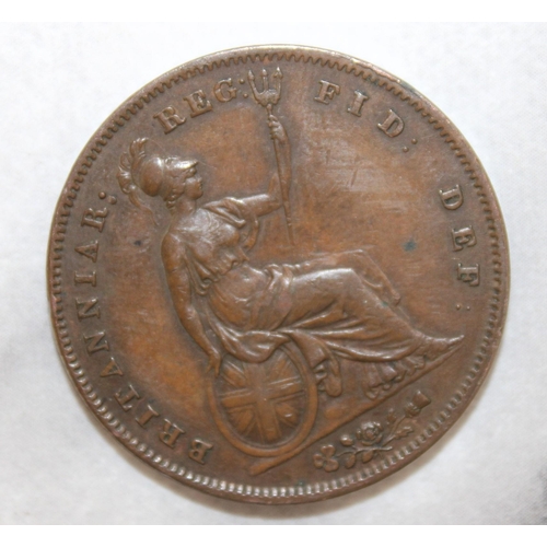 419 - 1859 Queen Victoria Copper Coin