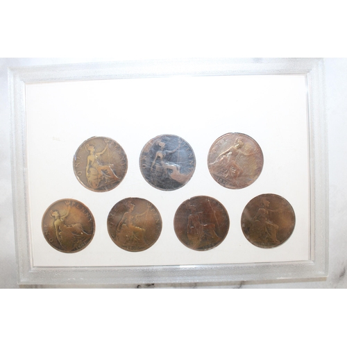 328 - GB Complete Set Of Old Head Queen Victoria Pennies 1895-1901