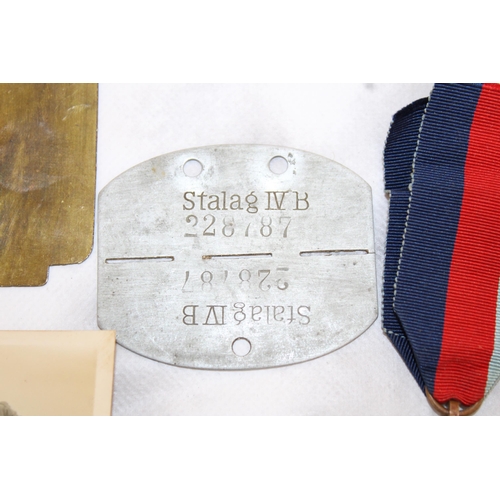 269 - WW2 Royal Artillery PoW Dogtag, Medals & Family Photos Father Also RA WW1 & Later Plus Post WW2