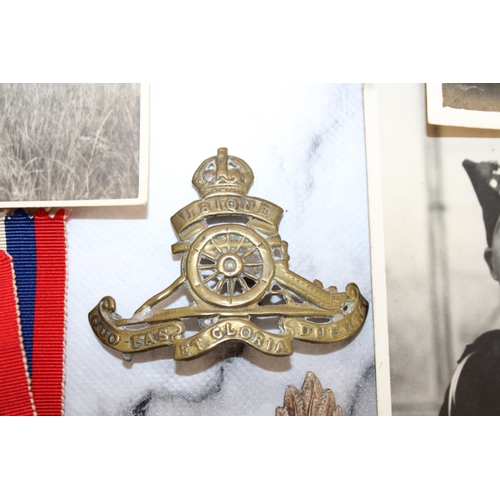 269 - WW2 Royal Artillery PoW Dogtag, Medals & Family Photos Father Also RA WW1 & Later Plus Post WW2