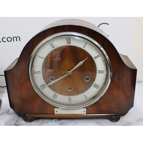 144 - Two Mantel Clocks One Smiths Enfield Untested
Collection Only