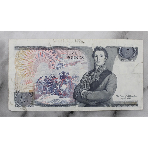 341 - One Five Pound Note - Cashier Somerset