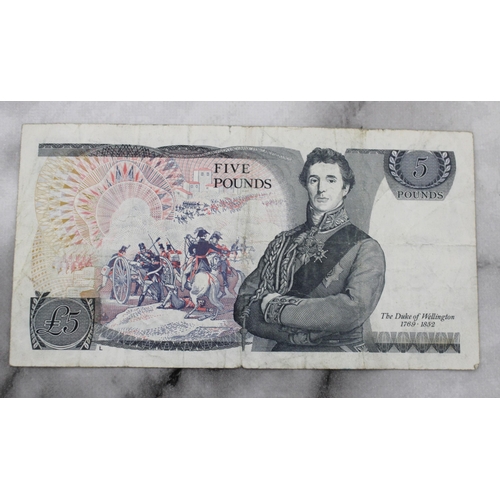 347 - One Five Pound Note - Cashier Somerset