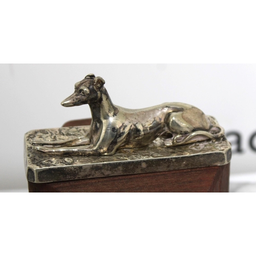 546 - Silver Plated Greyhound On Plinth
Length-9.5cm