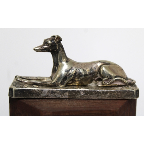 546 - Silver Plated Greyhound On Plinth
Length-9.5cm