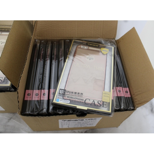 40 - Large Quantity Of FSHANG Phone Cases Boxed Unopened Sealed Rose Gold