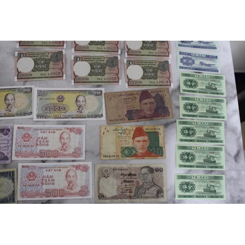 348 - Quantity Of Collectable Mixed Bank Notes - Mostly from Asia