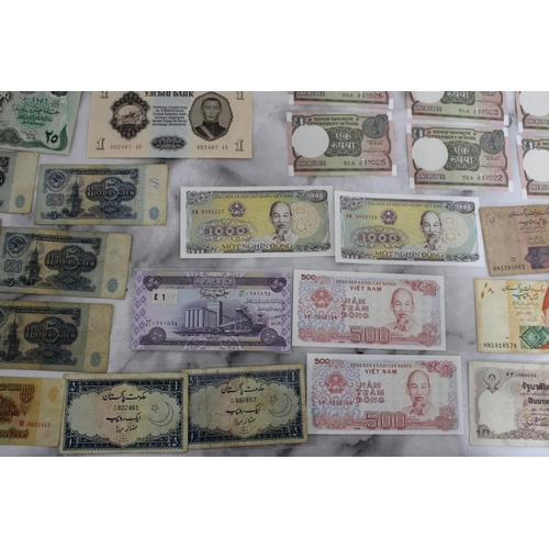 348 - Quantity Of Collectable Mixed Bank Notes - Mostly from Asia