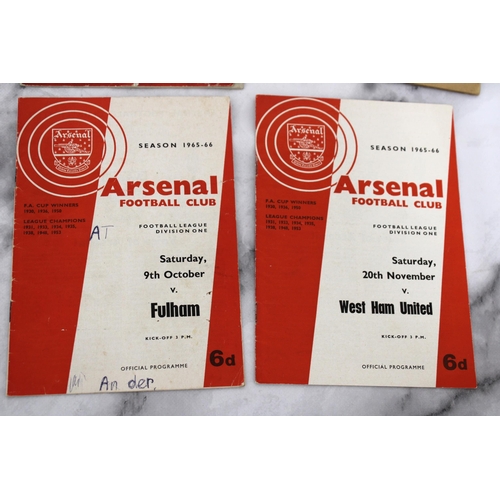 252 - Collection Of Sporting Programmes/ Tickets Arsenal Football Etc