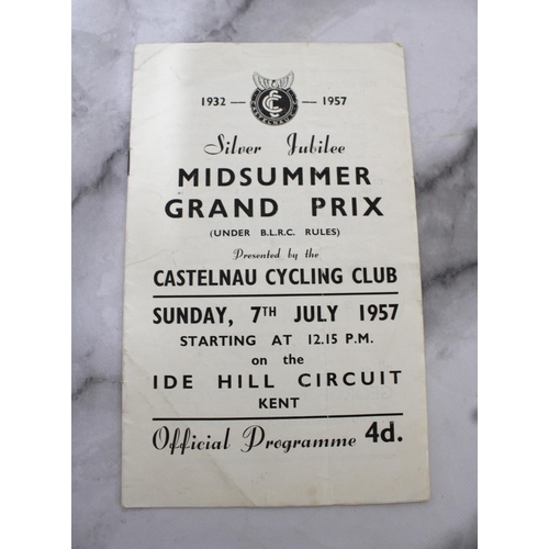 253 - 1951 Tour De France Newspaper/Magazine Two 1946 Cycling Magazines & 1957 Midsummer Grand Prix Progra... 