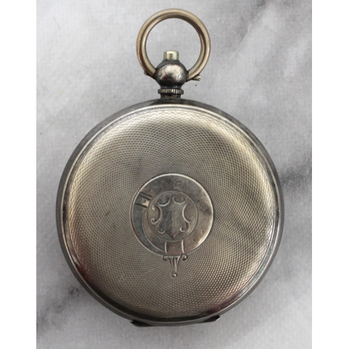 496 - Stamped 925 Silver Pocket Watch Untested
Front Not Closing