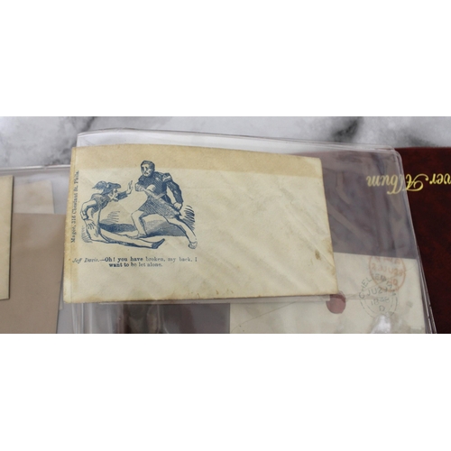 43 - Album Containing Collectable Old Envelopes/Letter/Book