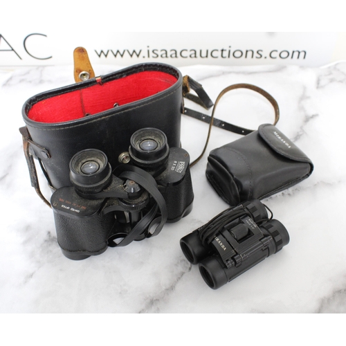 50 - Two Pairs Of Binoculars Cased