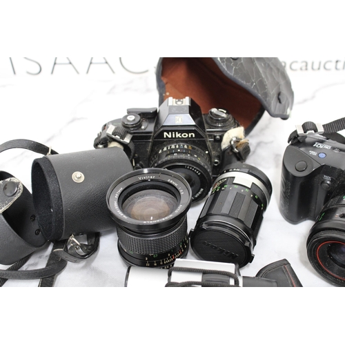 149 - Collection Of Camera/Lens/Binoculars/Etc Untested